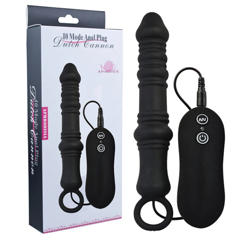 Silicone Butt Plug Anal Beads Vibrations Anus G Spot Massager Dildo Vibrator Sex Toy for Men Women Adult Toys O4 | Красота и здоровье