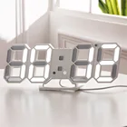 Цифровые 3D светодиодсветодиодный часы, настольные подвесные настенные часы для спальни, 1224 часа, календарь, термометр, украшение для дома, подарок на Рождество