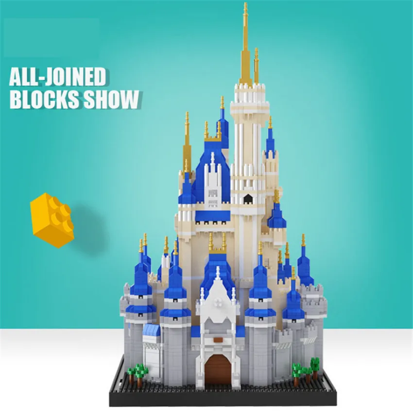 5500+ Balody Diamond Bricks 3D World Famous Architecture Blocks Minne Mickey Castle Model Action Figure Juguetes Toys Kids Gift | Игрушки и
