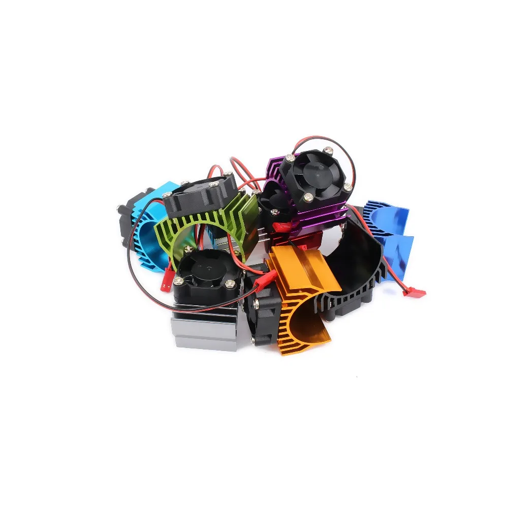 RC теплоотвод tamiya по супер скидке Мотор радиатора с вентилятором охлаждения головки Vent Топ 6v JST 540 545 550 Размеры для р/у машинка Himoto kata1: 10 автомобиля HSP HPI Wltoys