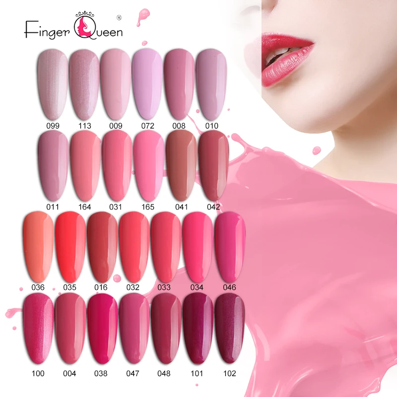 FingerQueen известный бренд Led гель 1 шт. 7,5 мл 26 цветов лак Блестящий УФ гель для ногтей прочный клей высокого качества ногтей