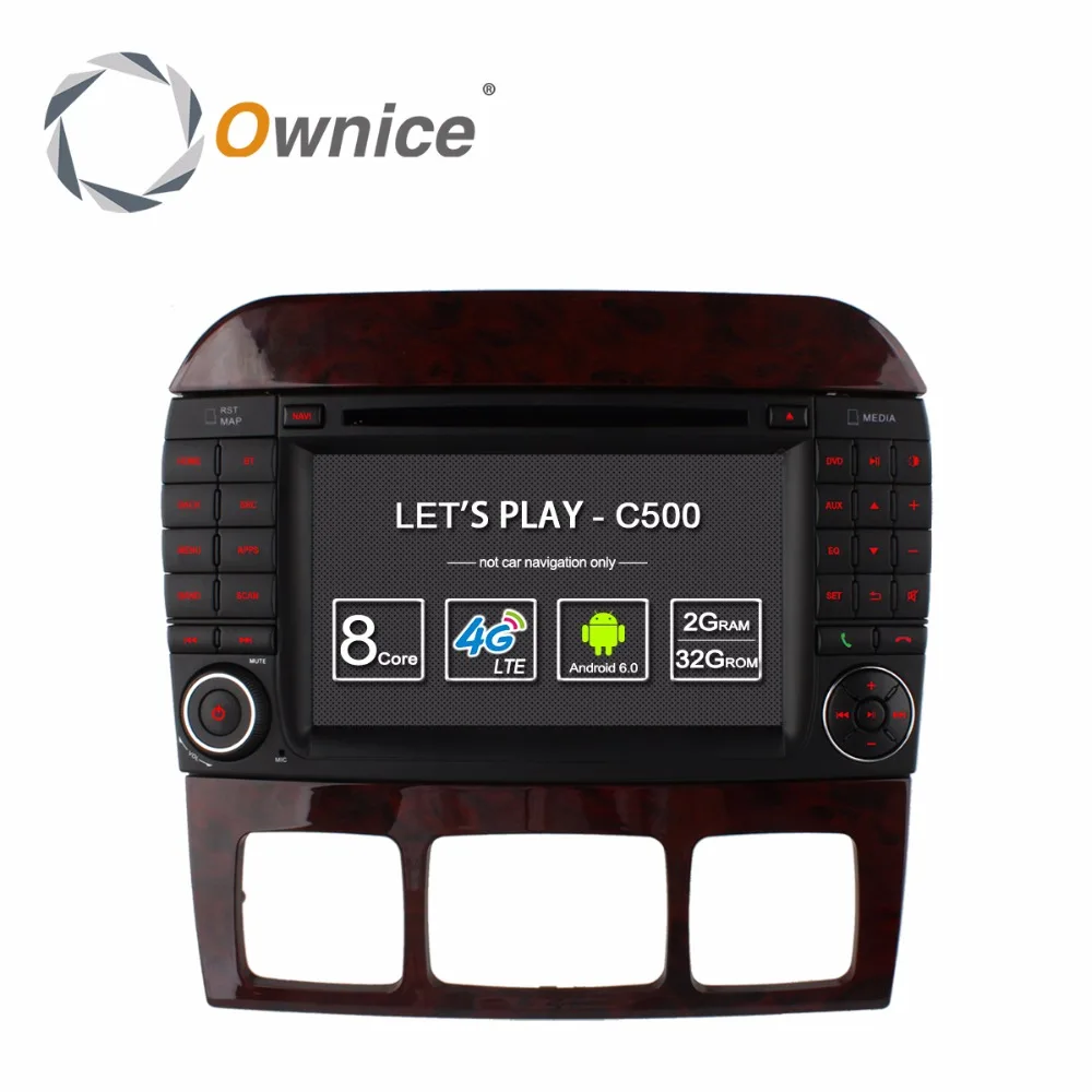 Ownice C500 8 core Android 6.0 dvd-плеер автомобиля для Mercedes s-класса S500 S600 S280 S320 S350 S400 s420 s430 W220