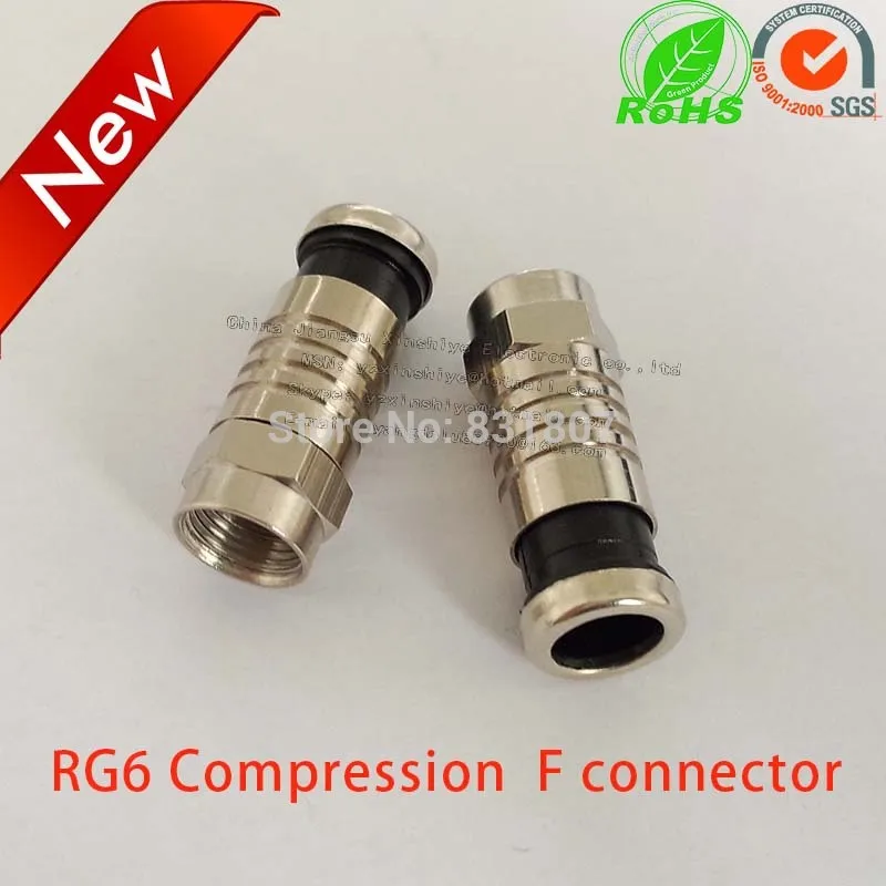 RG6 коаксиальный компрессионный кабель f коннектор водонепроницаемый тип Разъем RF