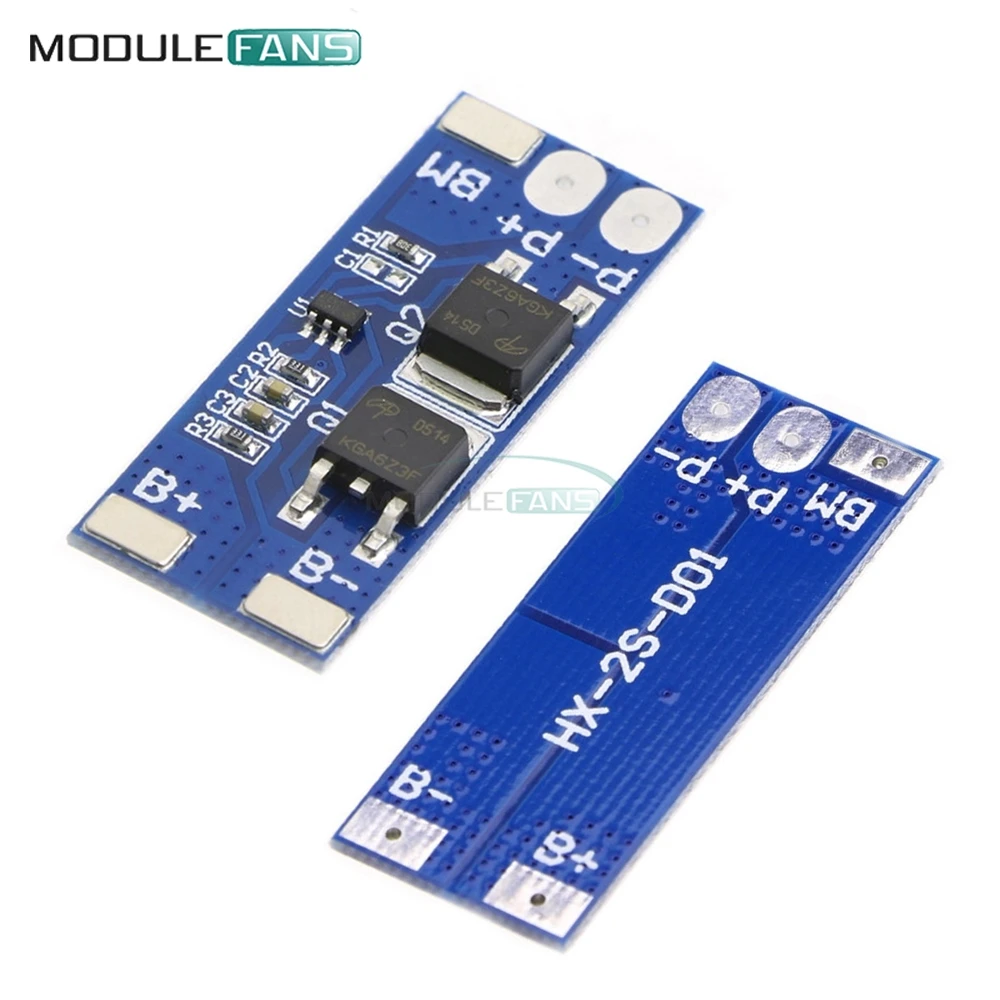 10 шт. защитная плата для литий ионных аккумуляторов 2S 8A 18650 Li Ion BMS PCM 15A модуль Pcm