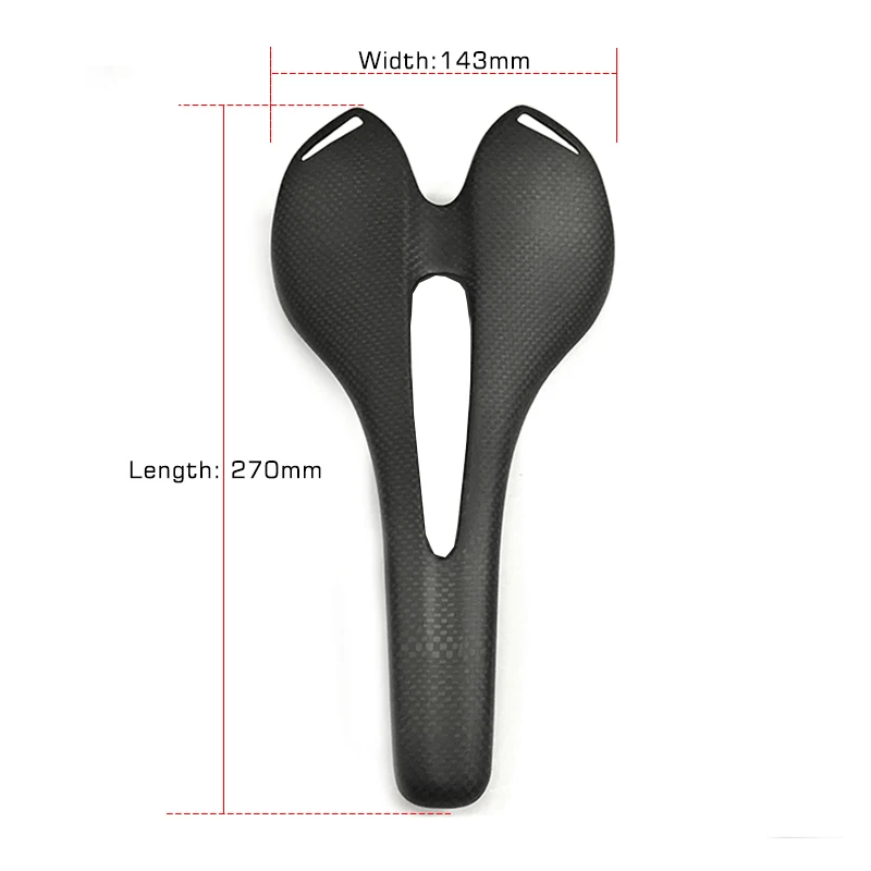 

ZNIINO no logo Newest Mountain bike 3K full carbon fibre saddle carbon bicycle saddle cushion Road front seat MTB parts
