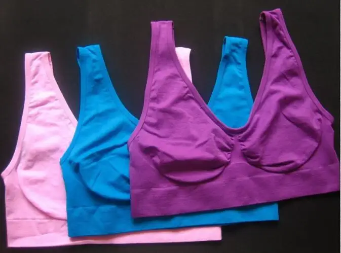 blue purple pink AHH бюстгальтер, Женский бесшовный бюстгальтер без подкладки, формирователь тела, пуш-ап, женское нижнее белье, бюстгальтер, женский бюстгальтер для фитнеса, 3 шт./se - Цвет: blue purple pink