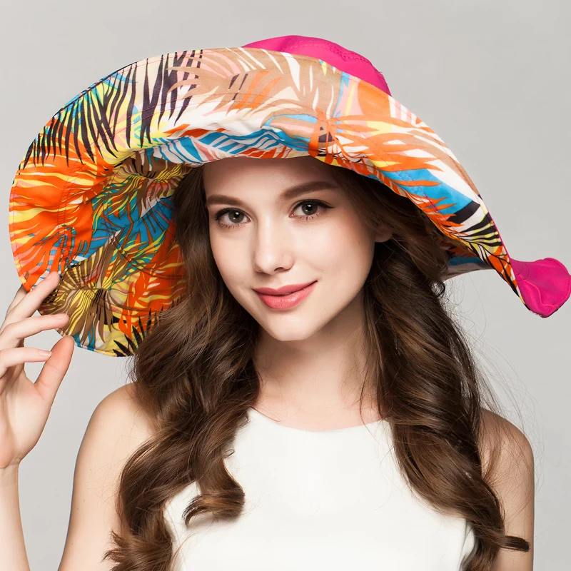 Шляпа Sunhat женская летняя Корейская версия Складывающийся козырек от солнца
