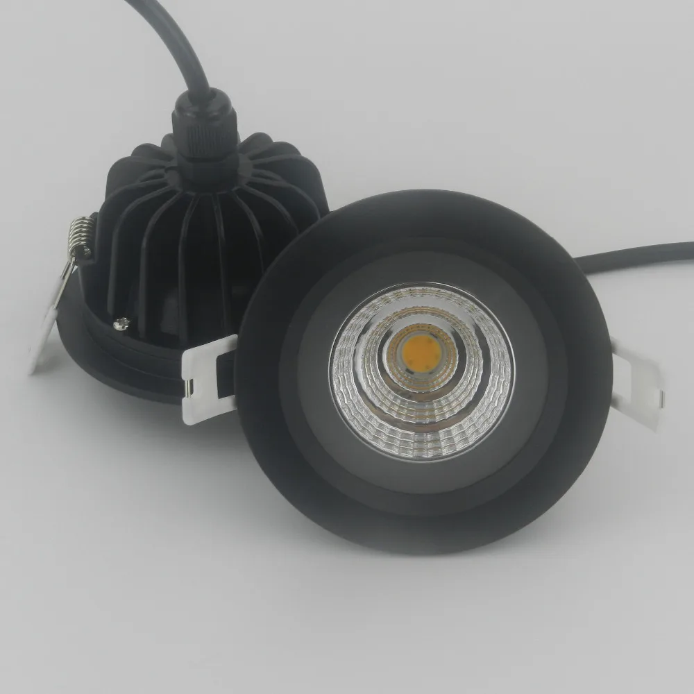 Светодиодный потолочный светильник круглая Встраиваемая лампа COB CREE 12 Вт для