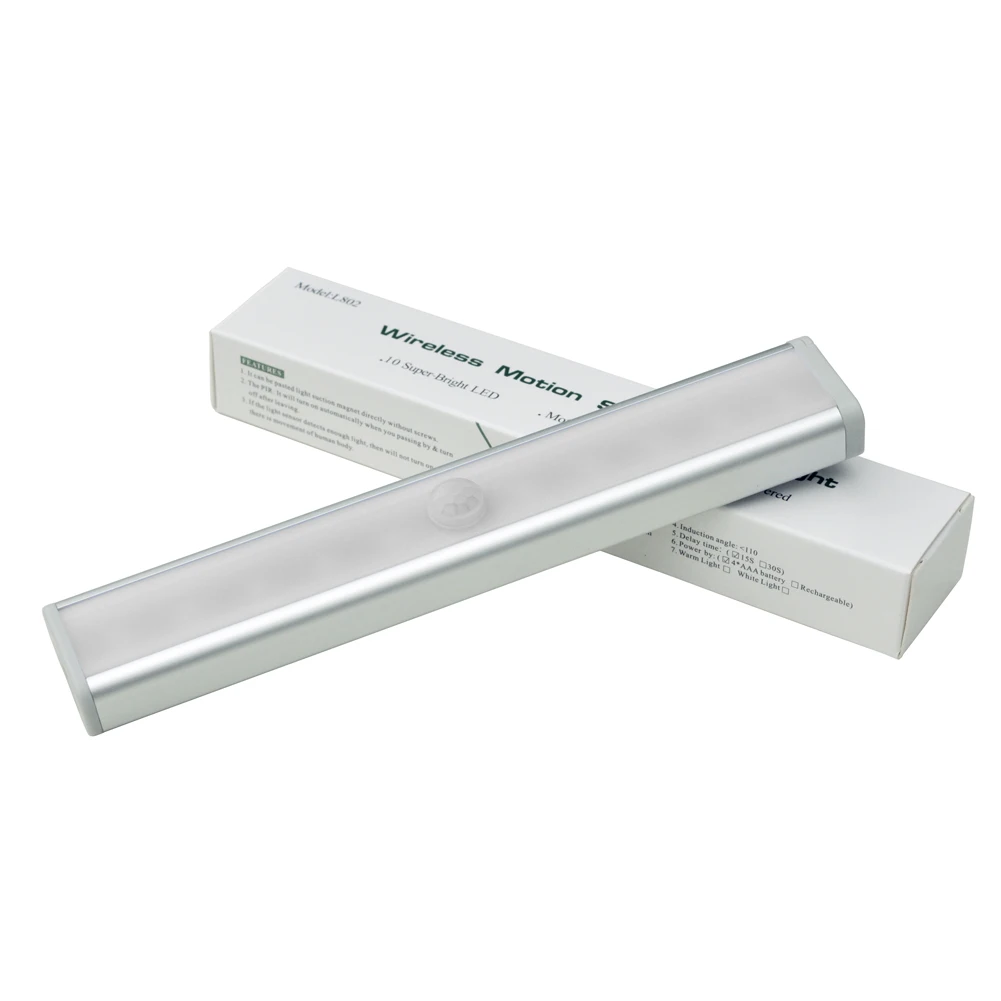 Холодный белый/теплый белый цвет беспроводная лампа с датчиком движения супер