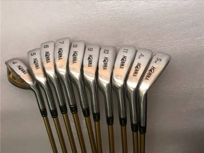 Абсолютно 10 шт 4 звезды Honma IS-06 Железный набор Honma S-06 Гольф железные клюшки для гольфа 4-11AwSw Графит/стальной вал с крышкой головы