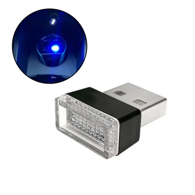 As show Автомобильный USB светодиодный светильник, декоративная лампа, аварийный светильник, универсальный портативный ПК, подключи и играй, красный/синий/белый - Цвет: As show