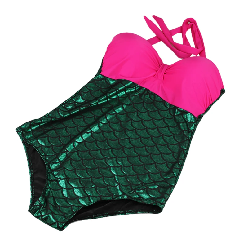 Русалка большой размер цельный купальник женщин тонкий пляжная одежда повод 2016