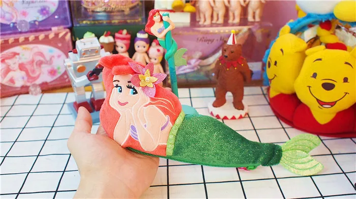 Мультяшная маленькая Русалка Ариэль принцесса плюшевая игрушка рыба ручка сумка