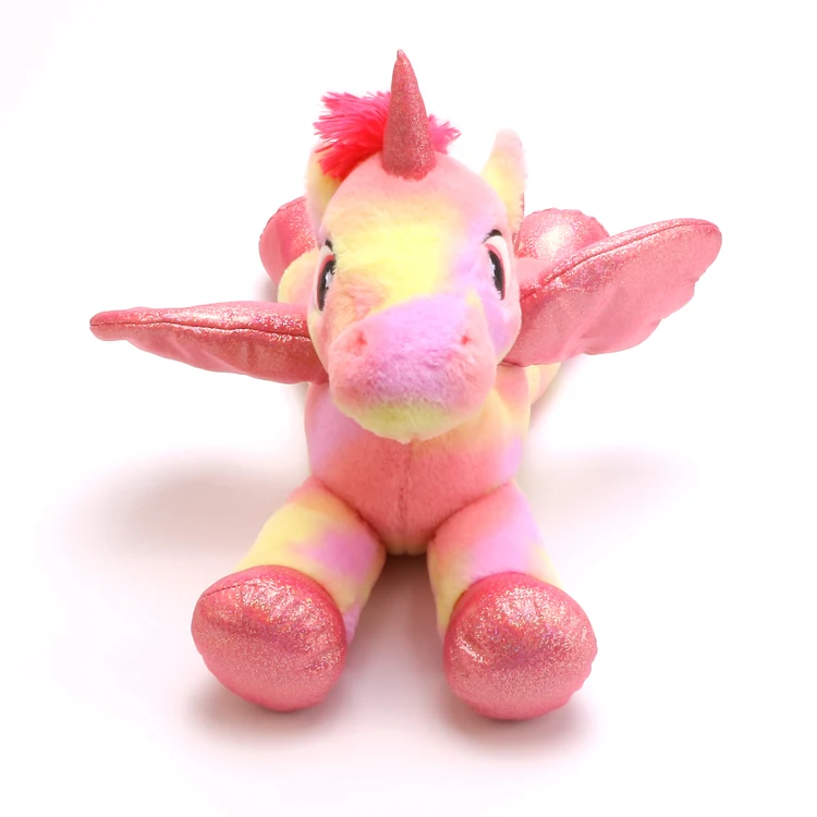 Бесплатная доставка милая светлая красочная плюшевая игрушка единорога