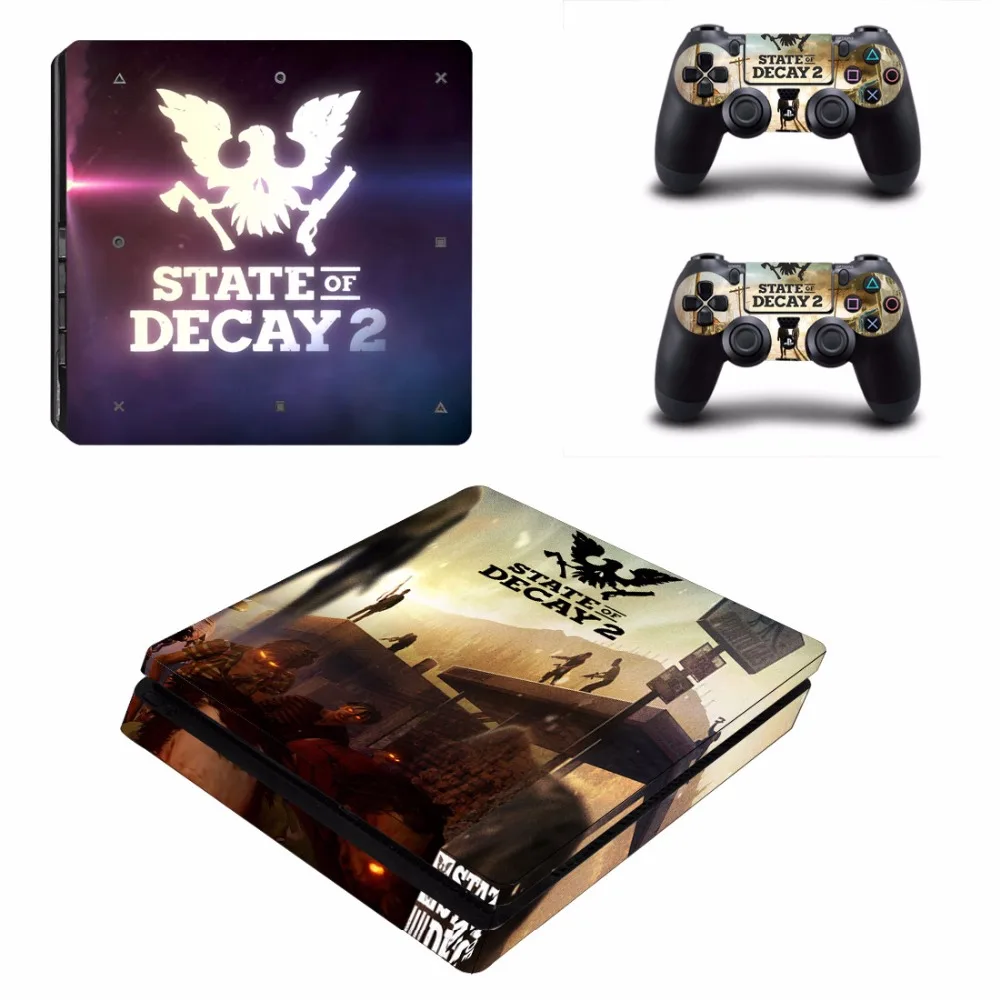 Состояние игры разложения 2 PS4 тонкая кожа Стикеры для Sony Игровые приставки 4