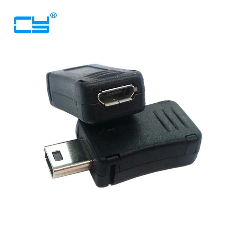 Белый мини usb штекер к Micro Usb гнездовой разъем адаптера зарядное устройство для