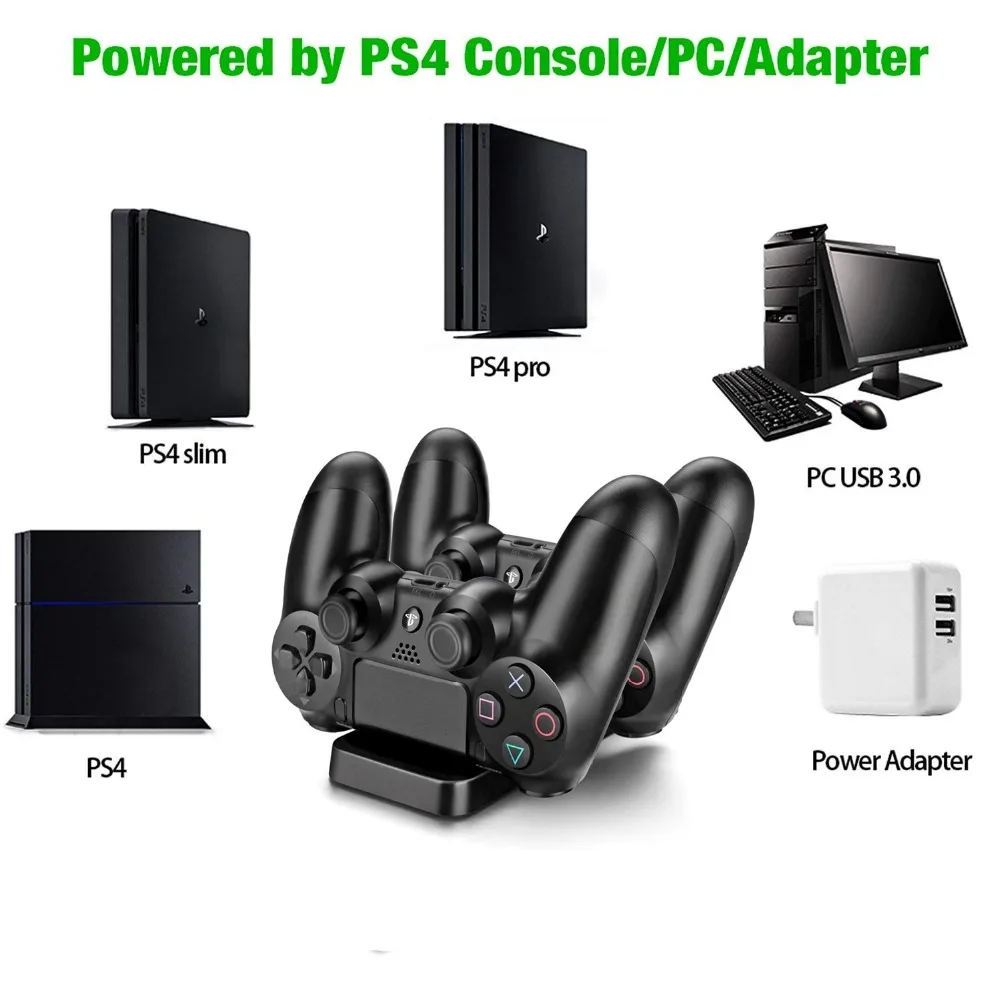 PS4 / Slim Pro 2 контроллера зарядное устройство Быстрая Зарядка Док станция Подставка
