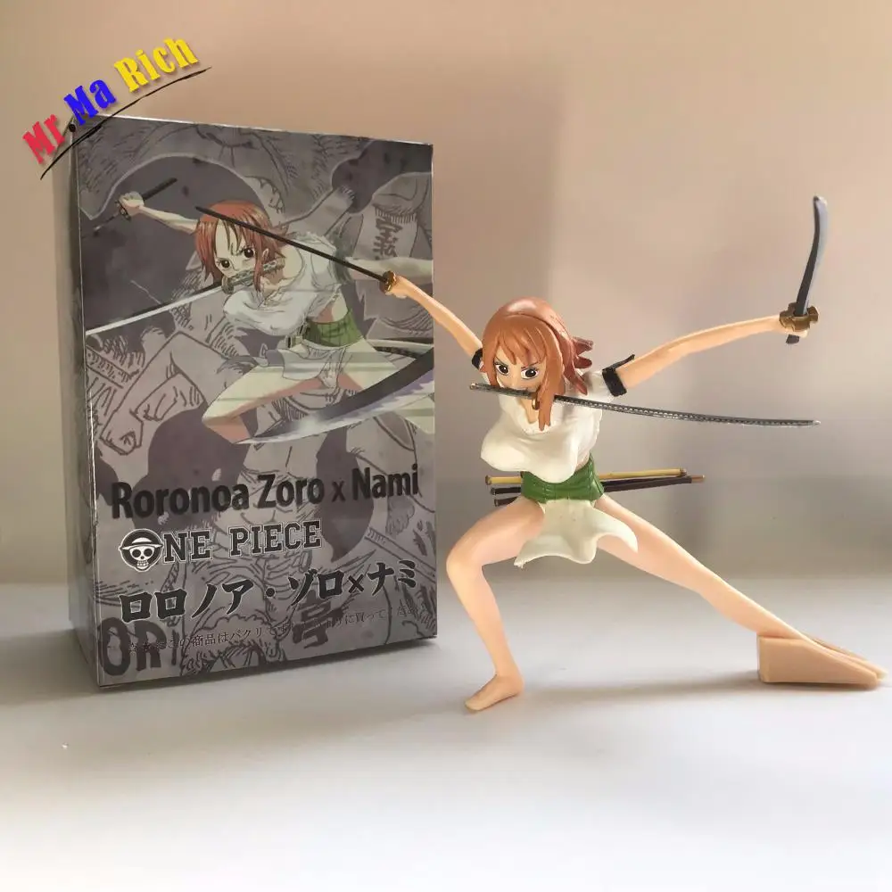 Одна штука Roronoa Zoro x Nami сексуальные ПВХ Фигурки Коллекционная модель куклы