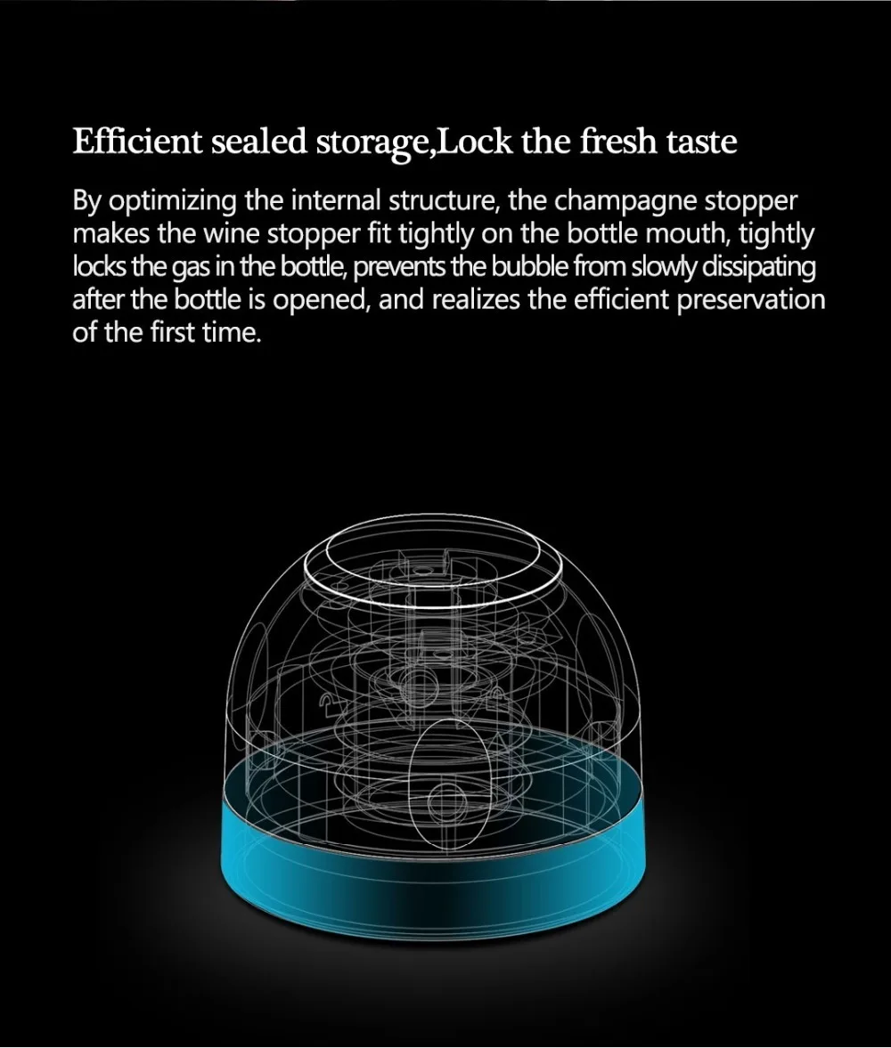 Xiaomi Circle Joy игристое вино мини-пробка для шампанского мини-пробка для вина Поворотный замок дизайн вакуумная память красное вино пробка