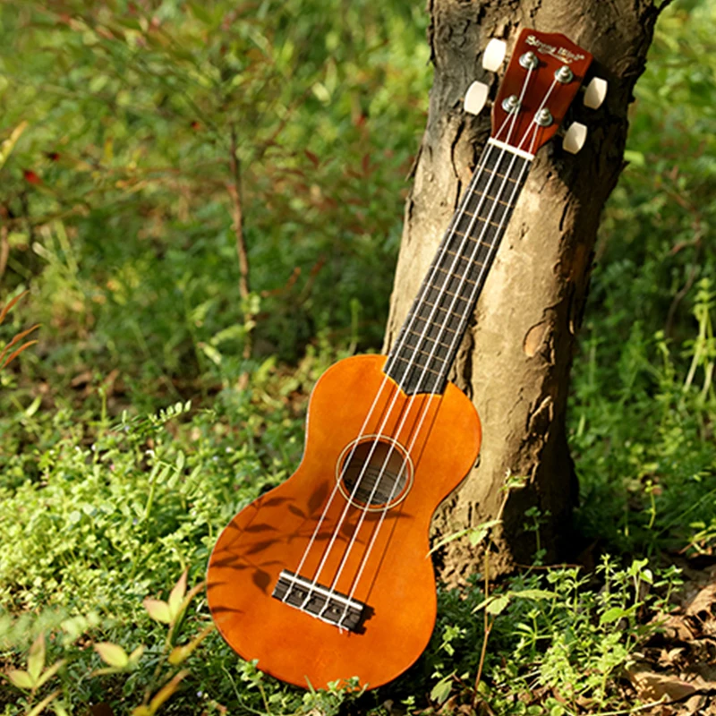 Сильный ветер 21 дюймов Акустическая Гавайская гитара Сопрано 4 нейлоновые струны