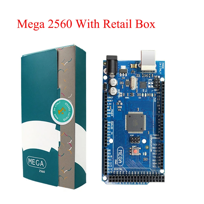 Mega 2560 R3 плата 2012 Offcial Version с чипом ATMega ATMega16U2 для интегрированного драйвера Arduino