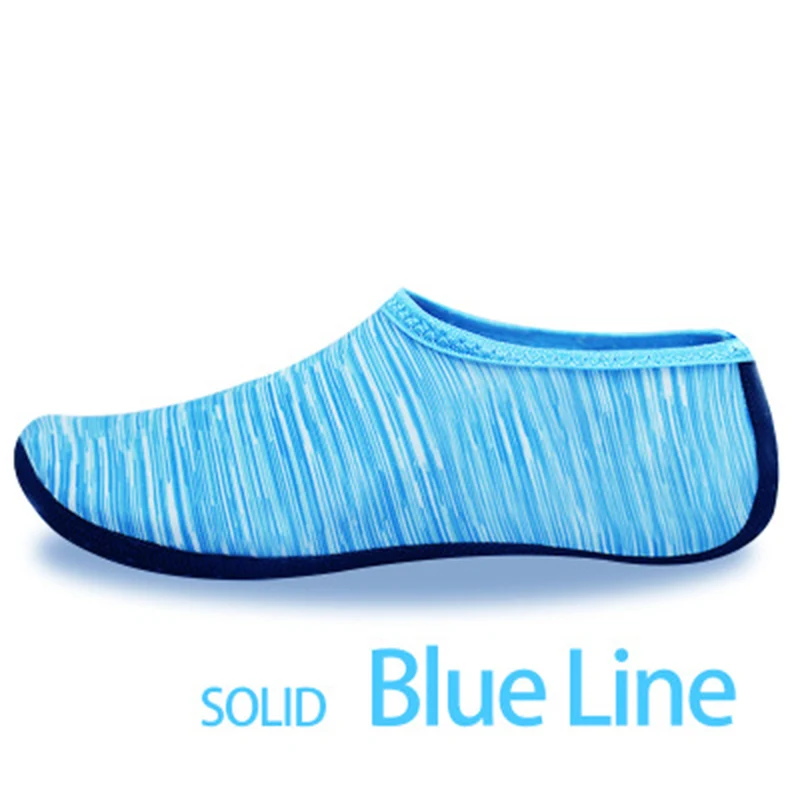 Blue Line UPUPER/пляжная обувь унисекс для водных видов спорта; обувь для плавания; мужские и женские кроссовки; нескользящие шлепанцы для занятий йогой; обувь для плавания - Цвет: Blue Line
