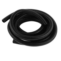 2pcs 21 5mm 20mm od black pvc flexible corrugated tubing cable conduit 2 2m 7ft