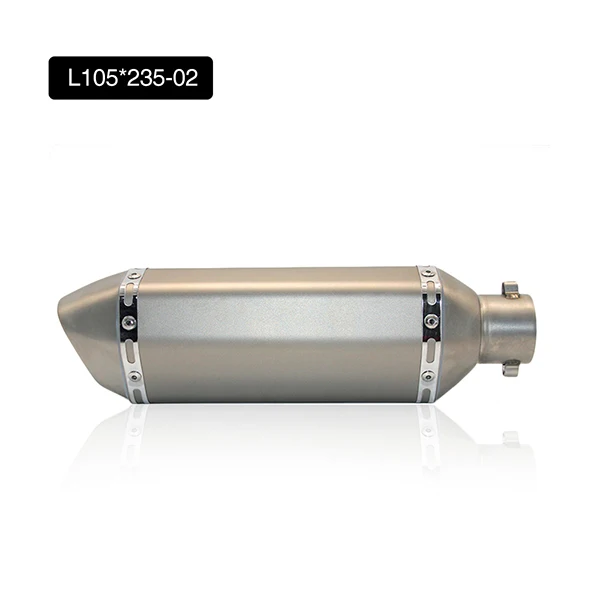 L105 235-02 Zsdtrp Универсальный 51 мм мотоциклетные akrapovic Yoshimura глушитель выхлопной трубы с дБ убийца для Yamaha nmax Honda crf 230 cb650f - Цвет: L105 235-02