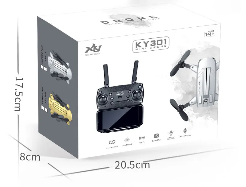 Мини складной селфи RC радиоуправляемые дроны самолет MJD KY301 с WiFi HD камера VS syma x5c x5sw x8w x8 pro x5hw s20w s30w Дрон