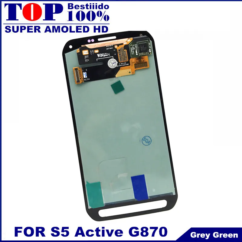 100% протестированный супер AMOLED дисплей для Samsung Galaxy S5 активный G870 G870A ЖК сенсорный