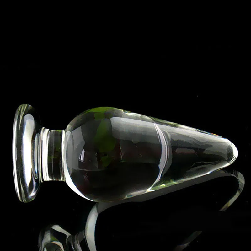 55mm transparent glass anal plug dildo anus dilator expander butt plugs large big buttplug ass sex toys for woman | Красота и