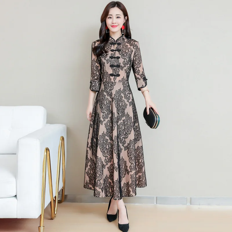 Современное китайское платье Чонсам Qipao Интернет магазин в Китае женское