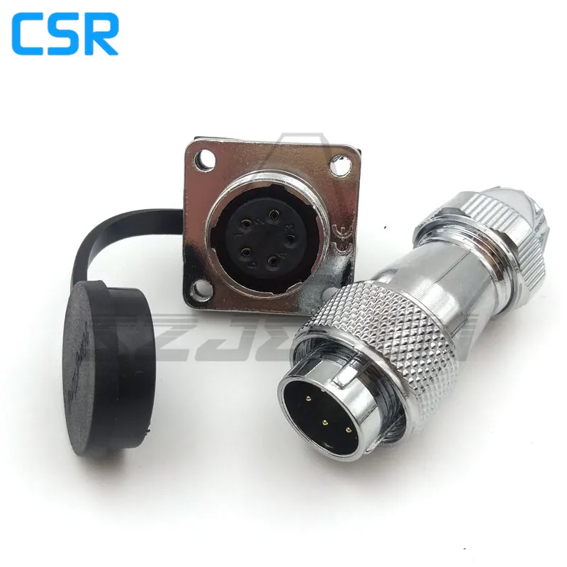 Серия WS16 водонепроницаемый 5 контактный разъем и розетка промышленная
