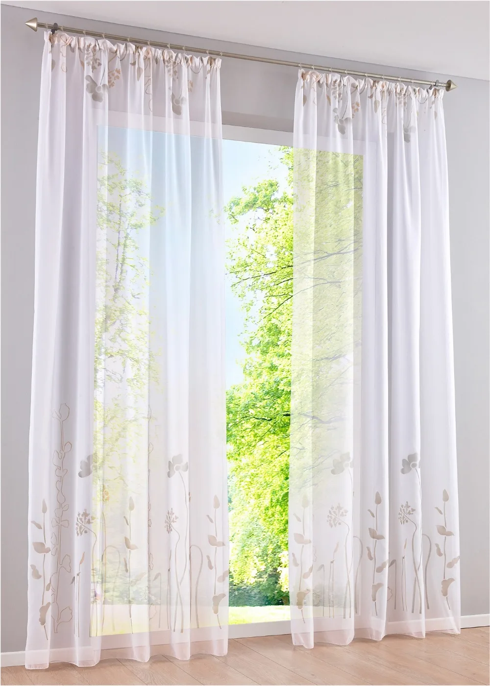 140 см ширина Европейский цветочный вуаль занавеска Окно Скрининг Тюль домашний