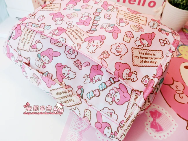 1 шт. Мультфильм Япония Аниме my melody Холст Складной Путешествия хранения косметики исходящие сумки для девочек сумки подарки