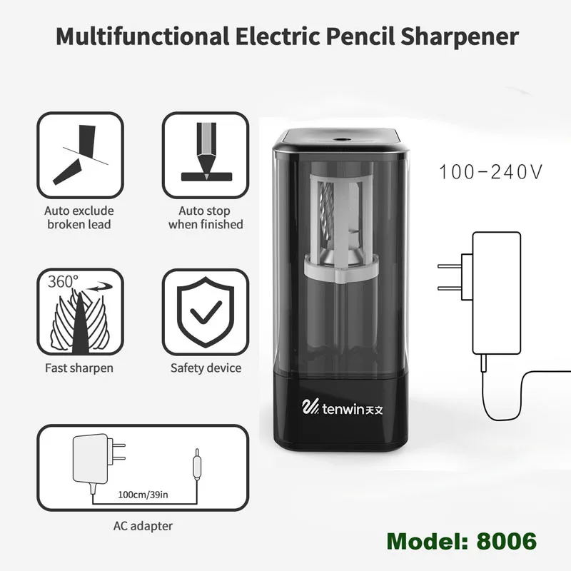 Точилка электрическая автоматические металлические Usb канцелярские школы Office для дома открытый товары для рукоделия