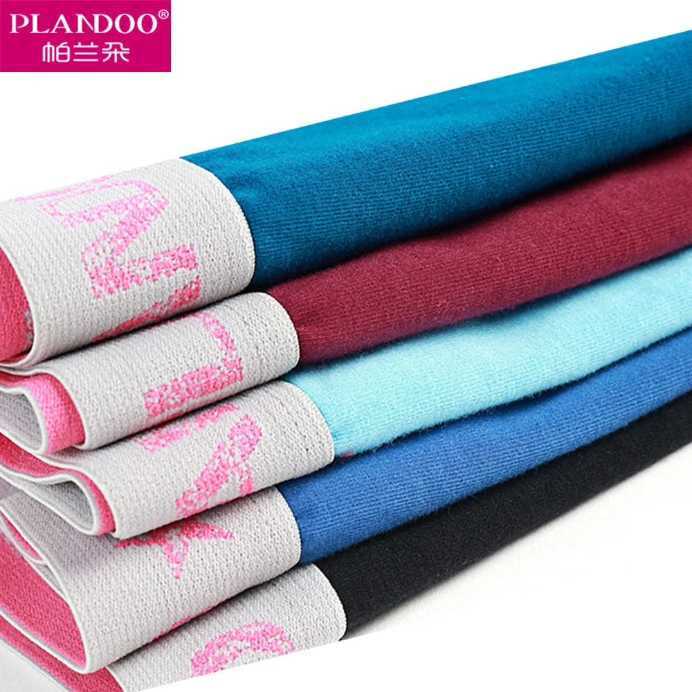 PLANDOO 2017 Моды Мужской Underwear Специальные U Выпуклая 4 Шт. Пакет 100% Хлопок Боксер Шорты