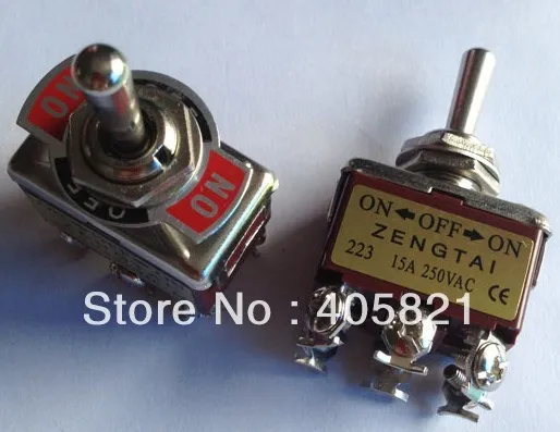 

momentary toggle switch (on)-off-(on),6 screws, reset switch KN-223