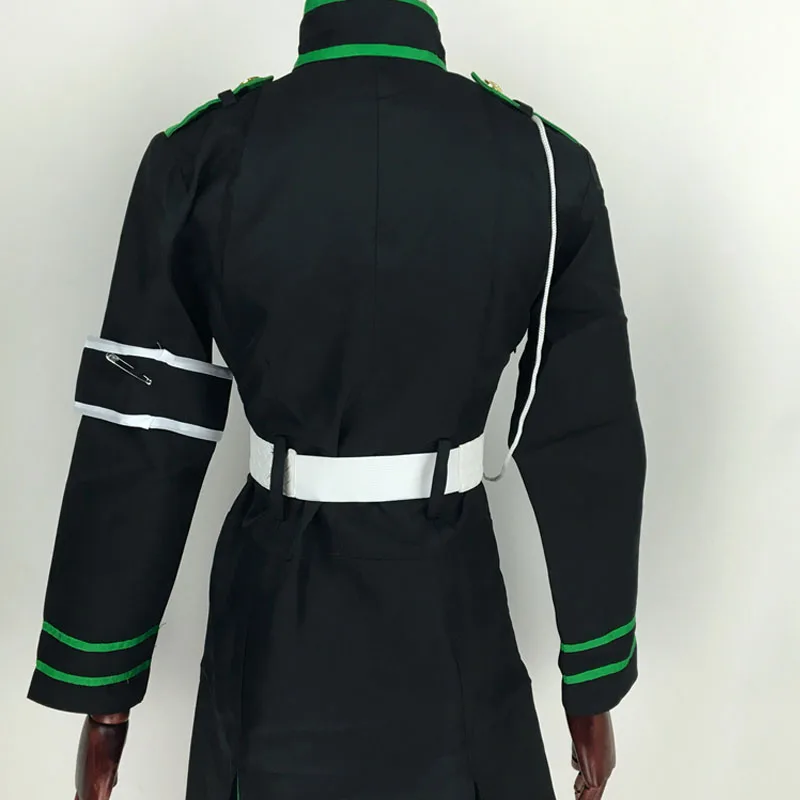 Coshome Seraph Of The End Hiiragi Shinoa Wigs Косплей костюмы полицейская Униформа платье для