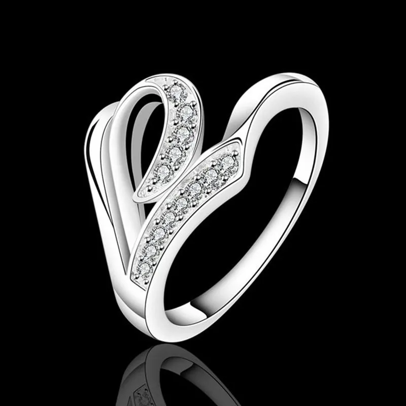 Посеребренная кольцо стерлингового серебра Jewelry Кольцо заводские цены моды
