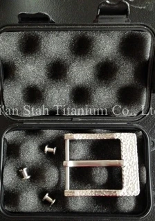 Пряжка для ремня ручной работы из чистого титана не вызывает аллергии 35 г/шт. 3