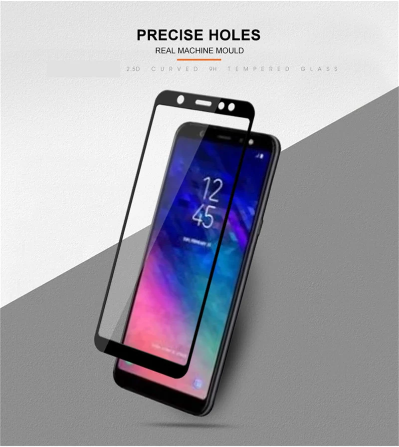 3D полное стекло для samsung A6 A6 Plus Защитное стекло для экрана для samsung Galaxy A6 Plus A8 Закаленное стекло пленка 9H