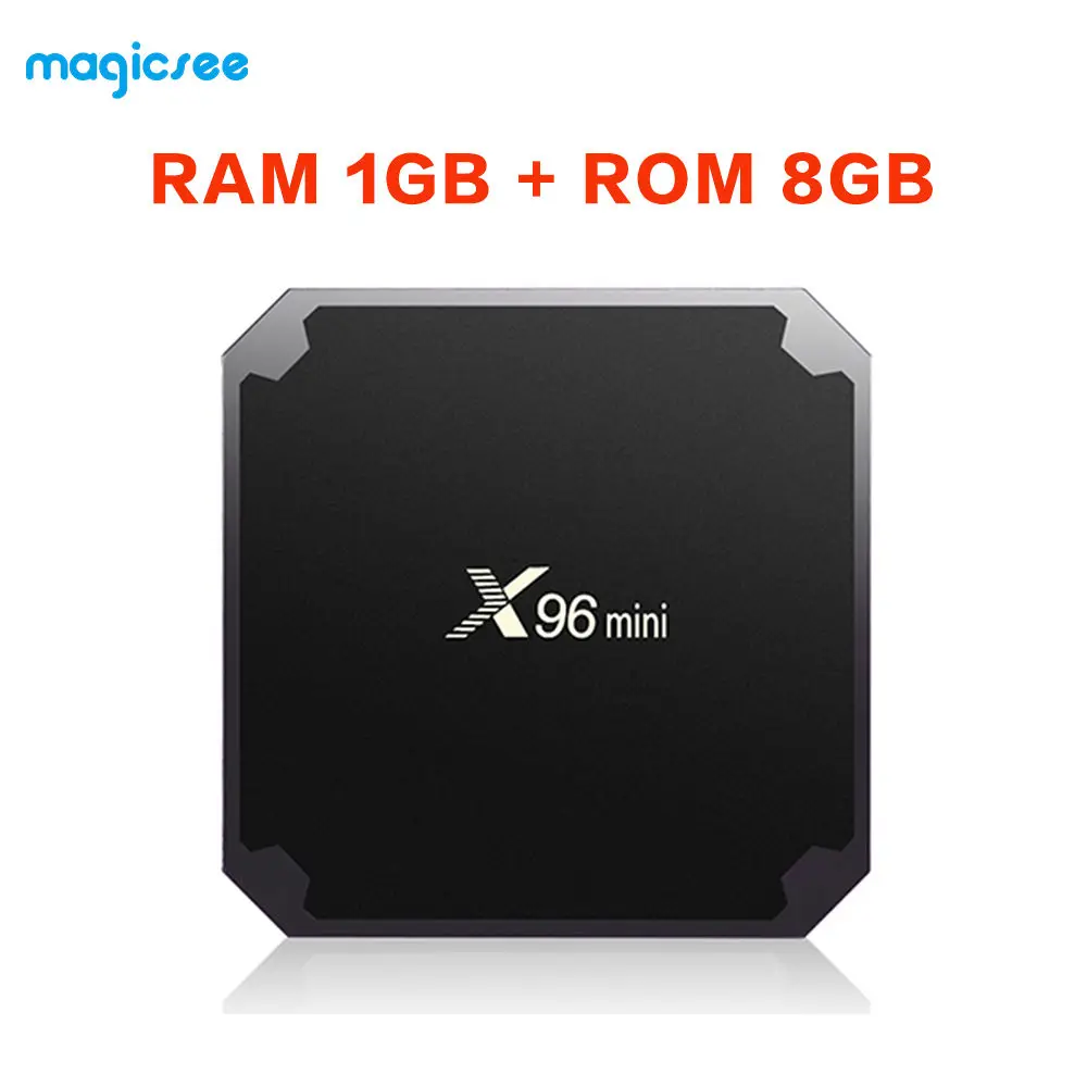 1G 8G Magicsee X96 Мини ТВ приставка Android 7,1 Смарт ТВ приставка 2 Гб 16 Гб четырехъядерный процессор Amlogic S905W 2,4 ГГц WiFi приставка 1 ГБ 8 ГБ ТВ приставка - Цвет: 1G 8G