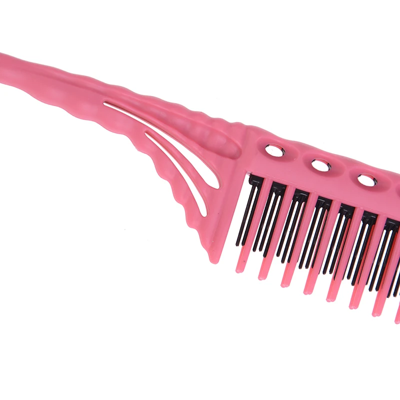 

1pc Hairdressing Combs 3-Row Teeth Teasing Comb Detangling Brush Rat Tail Comb Adding Volume Back Coming For Travel Or Styling