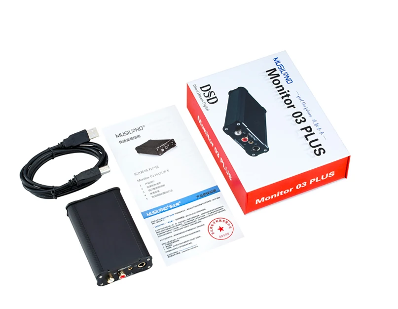 New MUSILAND Monitor 03 PLUS CS4398 Sound Card PC HiFi external USB sound card DSD decoder amp MAC OS IOS OTG DAC 3.5/6.35mm | Компьютеры