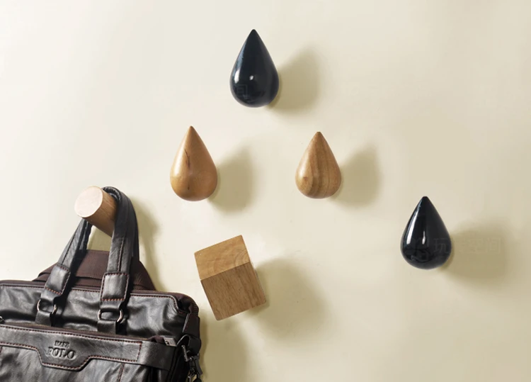 Крючок для пальто в европейском стиле декоративный крючок форме капли воды