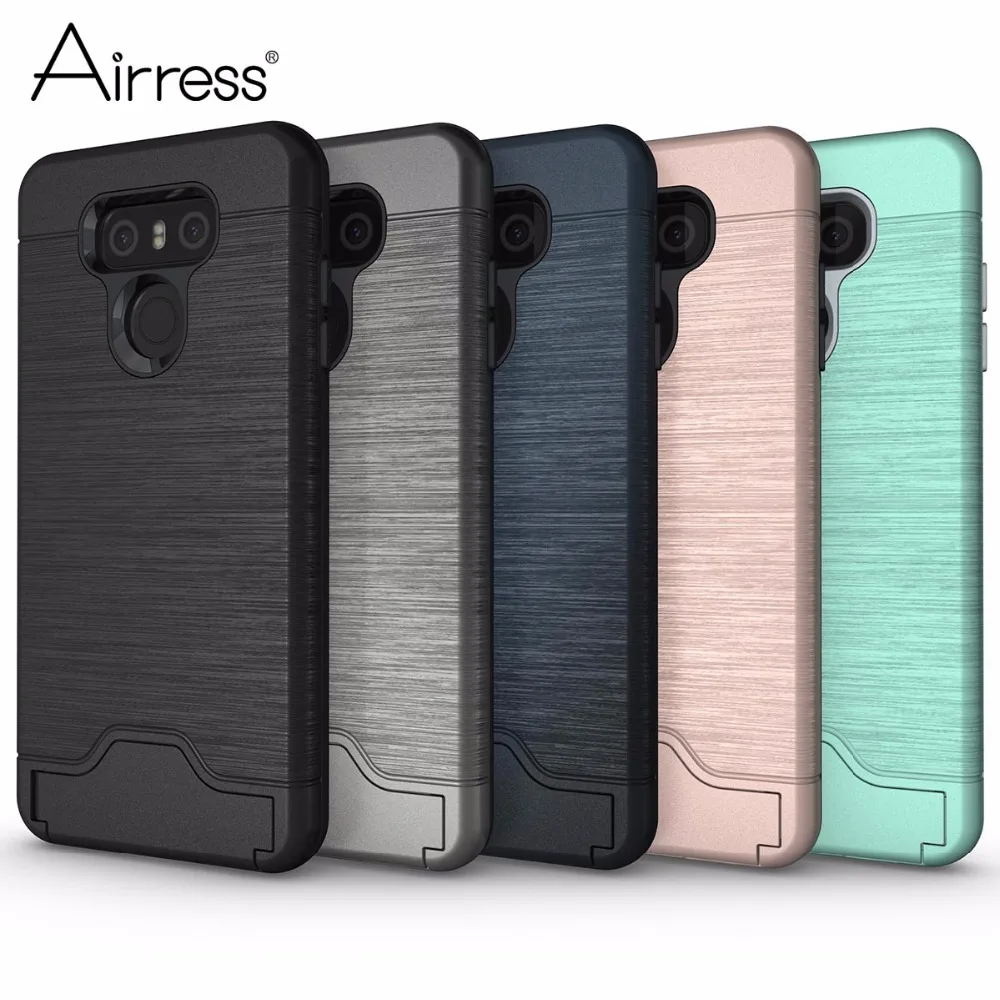 Airress для LG G6 Premium Dual слоев ТПУ щеткой защитник Телефон чехол H870 H871 H873 VS998 с карты