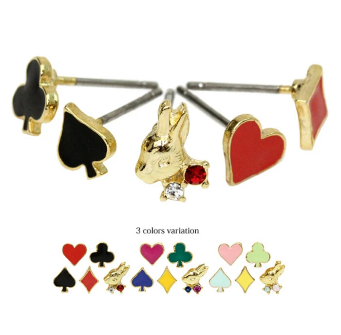 2016 Рубашка брошь на воротник модная Милая в виде кролика покера маленький