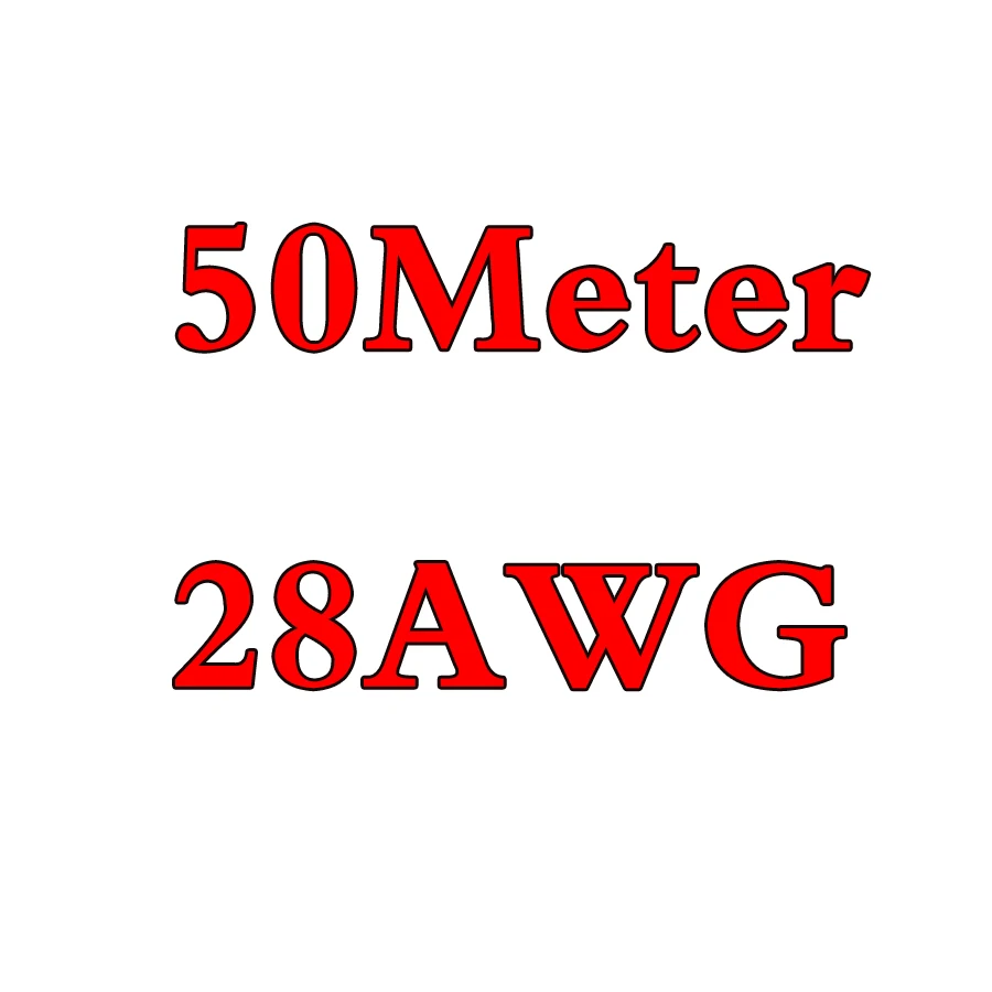 Eclyxun 4 6 7 8 10, 11, 12, 13, 14, 15, 16, 17, 18, 20, 22, 24, 26 28 30 AWG силиконовый провод ультра гибкий Тесты линия кабель высокого Температура - Цвет: 50Meter 28AWG