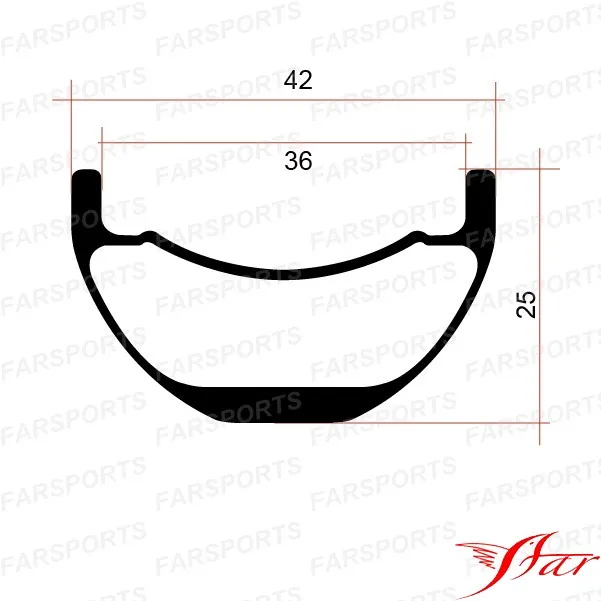 Внутренние обода для горного велосипеда диаметр-36 мм диаметр-480 г/шт. длина-42 |